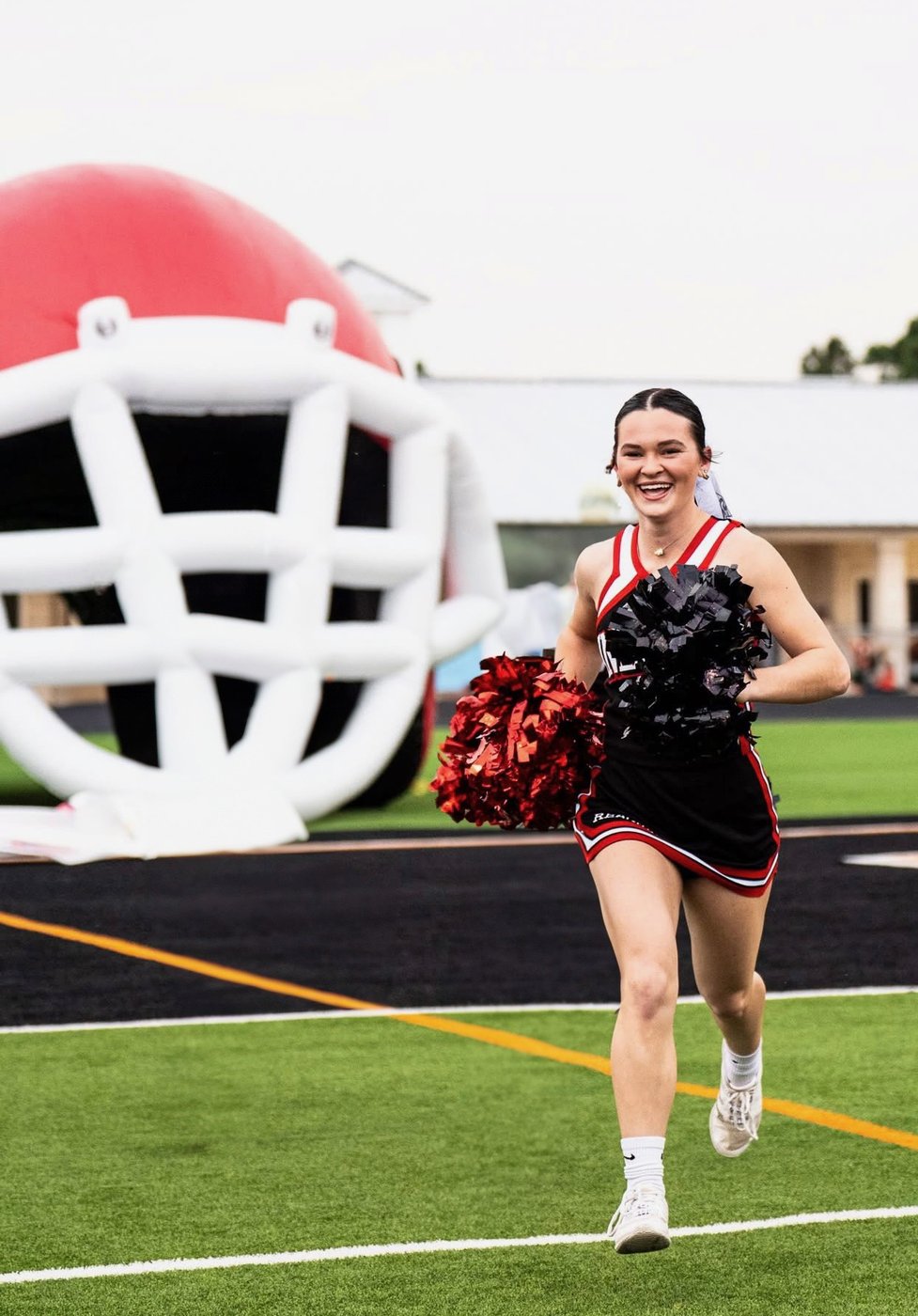 Running onto the field
